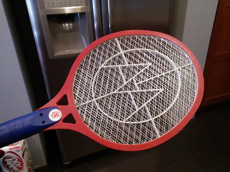 Tag super high voltage bug zapper racket Amy Ever After