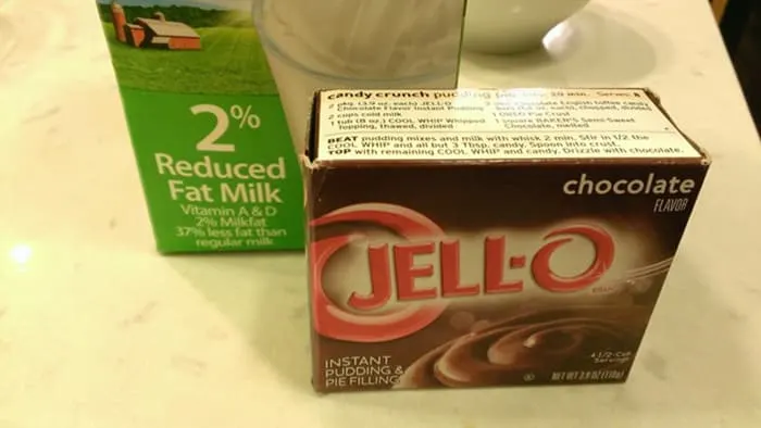 Jell-O Pudding Pops ingredients: 2% Milk, Chocolate Jell-O Instant Pudding