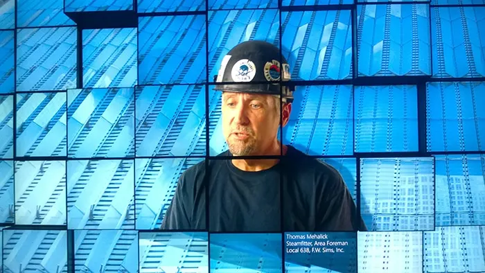 The new observatory at the World Trade Center is open for business, and the view is spectacular! The elevator ride is amazing as well. Here's what you can expect if you visit, including dining options and how to buy tickets. One World Observatory - Voices, man in hard hat