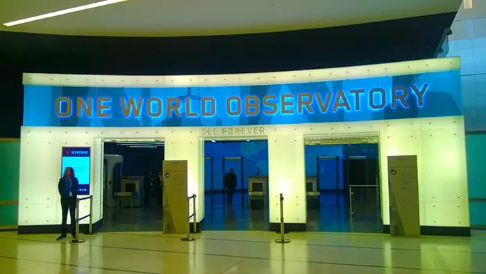 One World Observatory - inside entrance