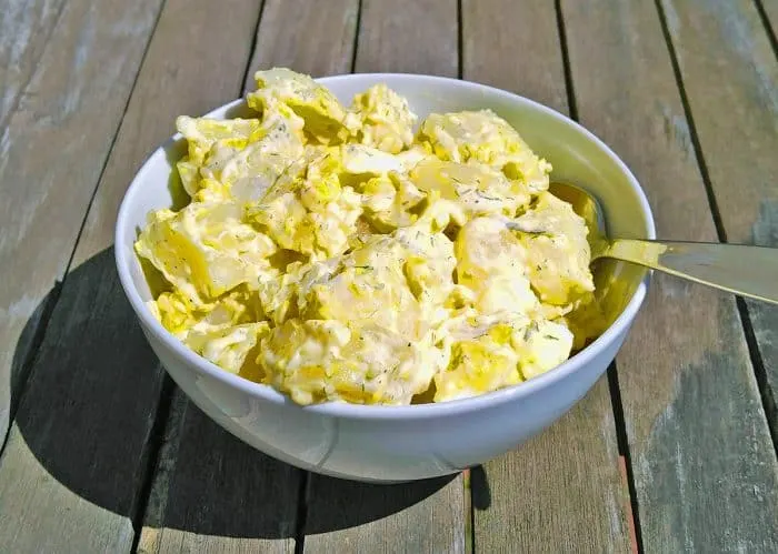 Instant Pot Potato Salad Instant Pot Potato Salad in a bowl.