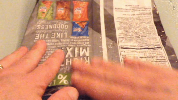 How to close a chip bag - folding