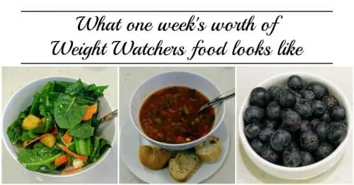 What one week's worth of Weight Watchers food looks like Wondering what you can eat on Weight Watchers? Here's an entire week of what I ate - with pictures and points - while losing more than two pounds!