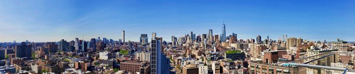 A panoramic view of Manhattan