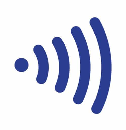 Contactless payment symbol