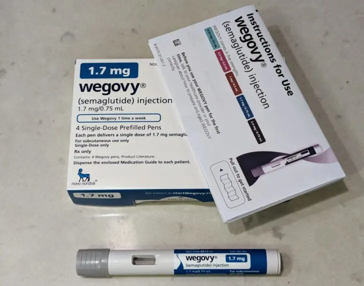 A box of Wegovy.