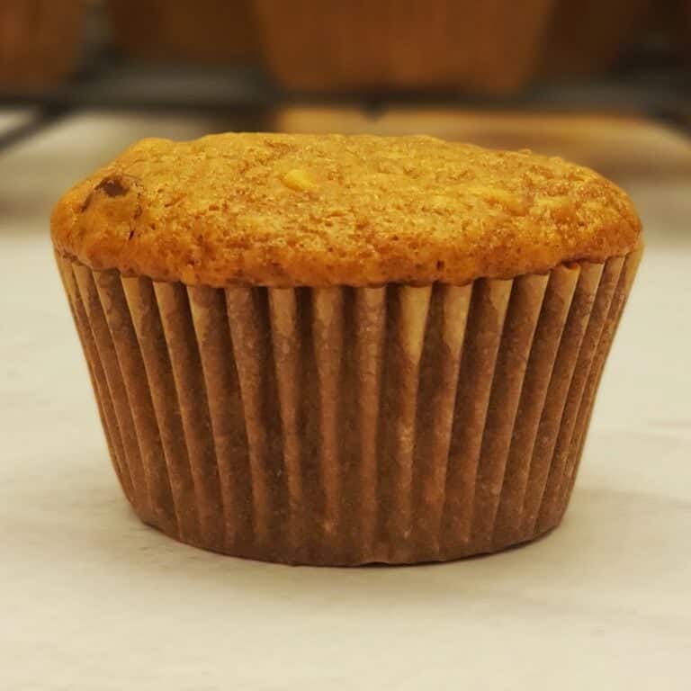 Reduced fat peanut butter banana muffin.